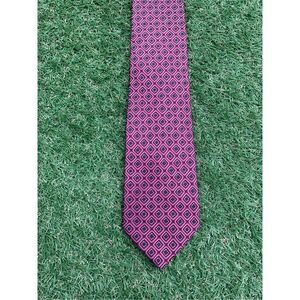 VALENTINO Cravatte Silk NECKTIE Neck Tie RED PRINT